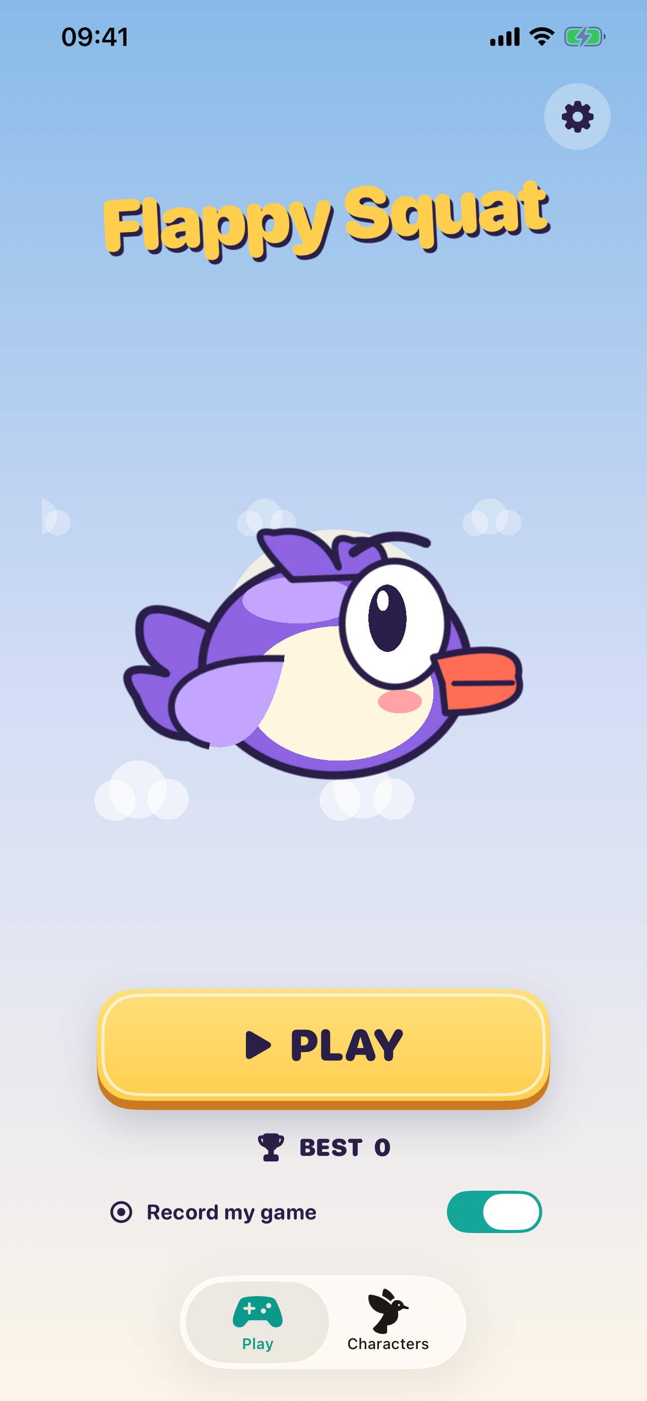 Flappy Squat iPhone home screen