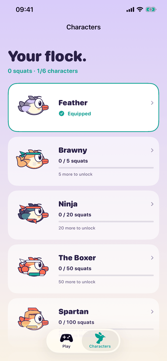 Character collection